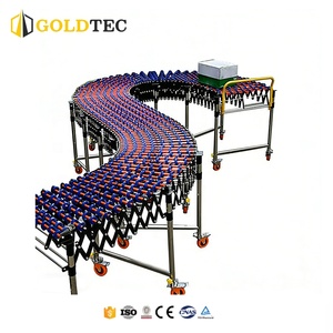 Goldtec Skate Wheel Container Laad- en losinstallatie Zwaartekrachttransportband Mobiele rolbaan Laadinstallatie voor vrachtwagen of paar - Product Image 1