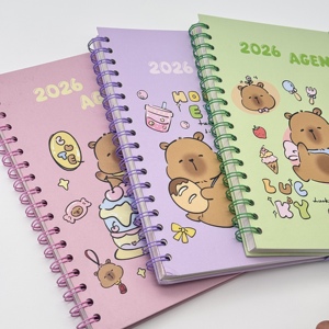 Kawaii Kapibara B5 Günlüğü Elastik Karikatür Spiralli Defterler Okul Ofis Çocuklar Kızlar Öğrenci İçin - Product Image 4