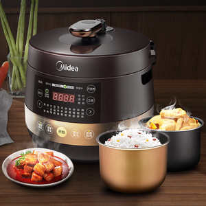 Autocuiseur électrique Midea 6L, multicuiseur intelligent pour la maison, cuiseur à riz avec affichage numérique et fonctions de cuisson multiples - Product Image 2