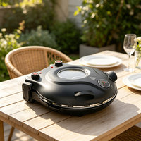 Four à convection électrique compact de 12 pouces avec commande numérique pour usage domestique et hôtelier, fonctions de grillage et de cuisson LMP-603