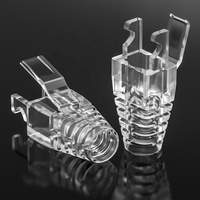 Bottes en PVC XL-712 de haute qualité 8P8C prise modulaire connecteur RJ45 transparent pour pièces de télécommunication Ethernet réseau