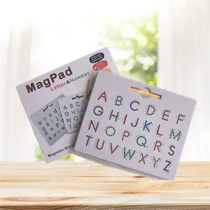 Renkli çift taraflı mıknatıs izleme kurulu çocuk alfabe manyetik harfler ve sayılar
