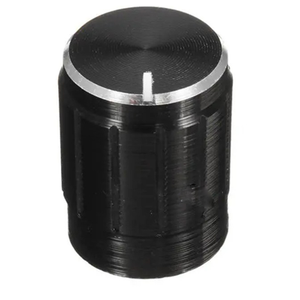 Perilla de potenciómetro de aluminio de 15x16mm, interruptor giratorio, perilla de Control de volumen, color negro para bricolaje - Product Image 6