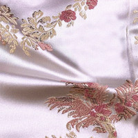Tissu métallique pour robe à motif de brocart