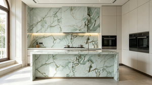 Marbre vert naturel de luxe Calacatta Da Vinci pour comptoir, hôtel, salon, salle de bain, <span class=keywords><strong>baignoire</strong></span>, carrelage mural, carrelage de sol - Product Image 3