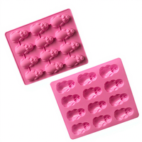 Moule à gâteau en silicone en forme de cochon pour la fabrication de savons et de bougies