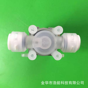 Pièces de distributeur d'eau DC24V, électrovanne en plastique pressurisée à connexion rapide à trois voies, normalement ouverte - Product Image 4