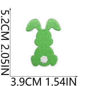 Nouvel arrivage : Patch brodé thermocollant Lapin de Pâques multicolore, plusieurs tailles, pour la décoration de T-shirts, sweats à capuche et chapeaux - Product Image 6