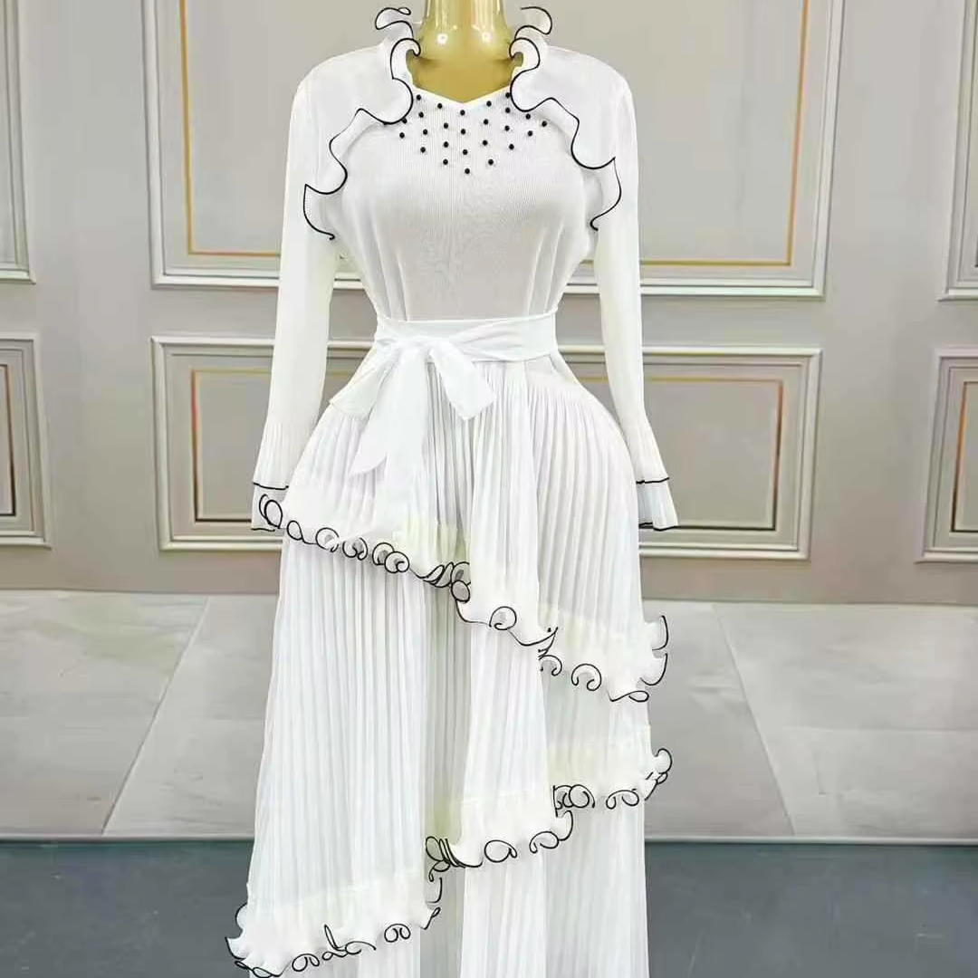 sachin and babi light blue dress Elegant Chiffon Wedding Guest Dress with Short Sleeves and High-Low Hem main image 1