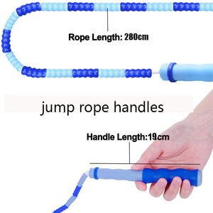 เชือกกระโดดลูกปัดเชือกกระโดดสำหรับฟิตเนสการสร้างร่างกายสำหรับผู้ใหญ่เด็กผู้หญิงเชือกกระโดดแบบปรับได้สำหรับการออกกำลังกายการออกกำลังกายกีฬาเพื่อความบันเทิง - Product Image 2