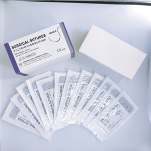 Jahitan hewan dengan jarum kit jahitan hewan peliharaan PGA/pdo/sutra/nilon/jahitan bedah steril <span class=keywords><strong>catgut</strong></span> untuk dokter hewan - Product Image 3