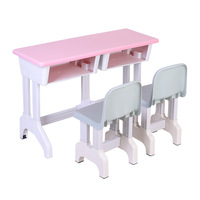 Meubles d'école pour enfants, bureau et chaise en plastique pour enfants, tables et chaises pour élèves de maternelle et d'école primaire
