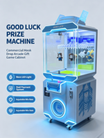 Machine d'arcade à prix en forme de crochet porte-bonheur, compatible marque privée, système multilingue pour le déploiement sur sites de divertissement à l'étranger