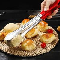 Penjepit Makanan Stainless Steel Berwarna Tahan Panas Anti Selip untuk Prasmanan BBQ Katering Penyajian Dapur