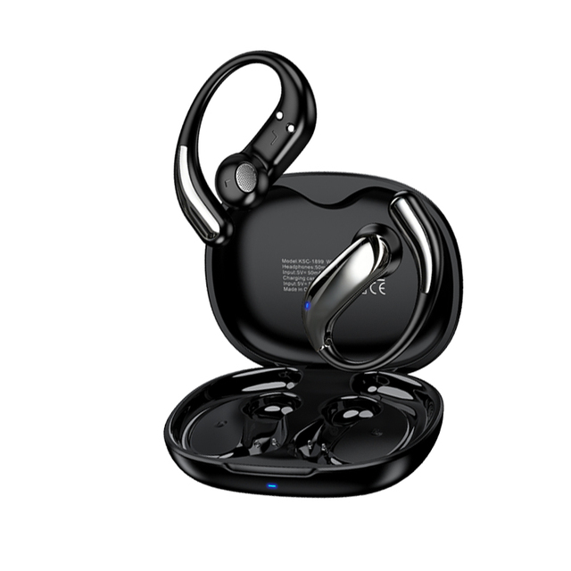 KAKUSIGA NEW BT6.0 Open-Type True Wireless Headset Transparent Deep Shock Earbuds Stereo Headphone Sport TWS Earphones