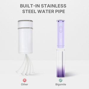 Tùy chỉnh Irrigator Miệng nhựa IPX7 sạc không dây màu tím xách tay không dây điện sạch hơn nước gia đình chọn Flosser - Product Image 5