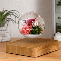 Rose stabilisée à lévitation magnétique, lampe de table flottante, cadeau personnalisé pour femme romantique, cadeau pour petite amie