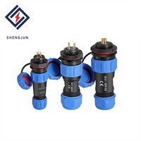 Connecteur de câble circulaire étanche WEIPU Type SP17 mâle/femelle 500V 10A 5A IP68, fiches aviation filetées, plaqué or