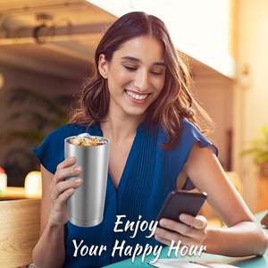 Gobelet <span class=keywords><strong>isotherme</strong></span> en acier inoxydable de 20 oz à double paroi avec revêtement en poudre, tasse de voyage pour le camping, isolation de 12 à 24 heures, portable - Product Image 3