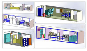 Laboratorio contenedor móvil completamente instalado, preparación de muestras y equipo de prueba de fuego, accesorios para minería - Product Image 6