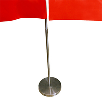 Drapeau de table personnalisé, mini drapeau de bureau avec base lestée pour le bureau, les conférences, la réception et la décoration d'événements
