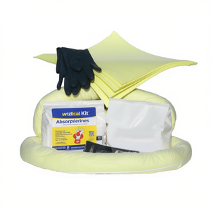 Ttake Portable Spill <b>Kit</b> For Sulfuric Acid With Absorbent Pads Gloves And Containment Boom - Product Image 2