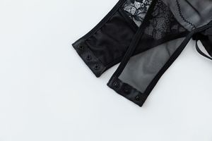 2026 Neue Sexy Modische Damenunterwäsche mit Leopardenmuster und Spitze, 5/8 Cup Guangdong Mini-Kleid - Product Image 5