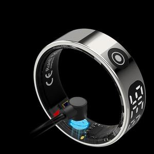 عبر الحدود حلقة ذكية جديدة R9 سبيكة عرض تعمل باللمس معدل ضربات القلب الدم الأكسجين ممارسة النوم تعقب IOS التطبيق التحكم الذكي - Product Image 3