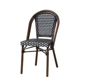 2023新款餐厅椅设计北欧家具藤椅实木休闲阳台椅