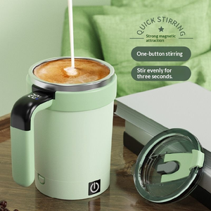 0728 New Detachable Base Self-stirring Mug Automatic Magnetic Stirring Coffee Auto Mugs with Lid Handle - Product Image 4