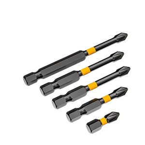 Embout de tournevis Phillips PH2 à aimant puissant de 1/4 pouce, haute dureté, 25-100 mm, résistant aux chocs, outils de réparation, directement de l'usine - Product Image 1