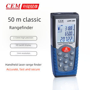 CEM-Distancemètre laser de 50 mètres, télémètre infrarouge, règle <span class=keywords><strong>électronique</strong></span> de haute précision pour salles de mesure, LDM - 100 - Product Image 2