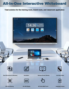 75 inch 4k thông minh moniteurs Board LCD Wifi tương tác màn hình phẳng màn hình cảm ứng cho giảng dạy và hội nghị tương tác phẳng - Product Image 4