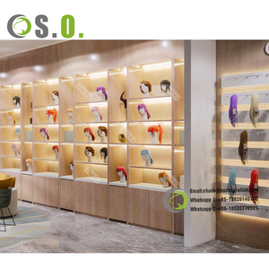 Expositor de pelucas de tamaño personalizado, estante de pared para salón de belleza, tienda de peluquería, escaparate, muebles, extensión de pelucas - Product Image 6