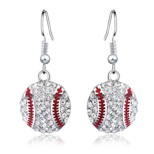 Collier Pendentif Diamant Strass Sportif pour Femmes et Filles, Bijou Pendentif Baseball, Cadeau pour Mères - Product Image 6