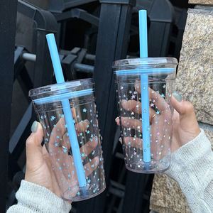 Vasos de Plástico Transparente Personalizados para Té con Leche, Aptos para Café, Hechos de Tritán, con Pajitas - Product Image 2