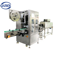 Machine d'étiquetage automatique GUBEK pour manchons thermorétractables en PVC/PET, applicateur pour ligne de production de bouteilles d'eau et d'assaisonnements