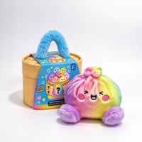 Nouvelle Peluche Anti-Stress Mignonne en Forme de Boulette avec Rembourrage en Coton PP, Design Brodé, Douce, Nouveauté, Cadeau de Collection
