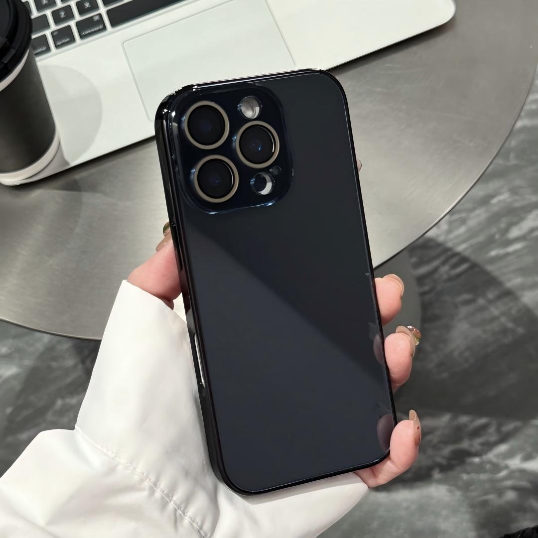 Black [Silver Logo, Electroplated Glossy Glass]