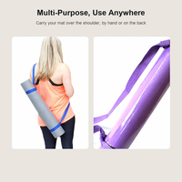 Sangle de transport pour tapis de yoga en pur coton, boucle réglable, ceinture de transport à bandoulière, Pilates, gym, entraînement à domicile, fitness, unisexe, 160 cm