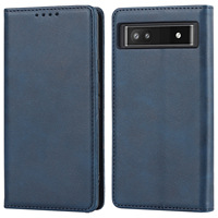 Coque de téléphone en cuir de veau couleur unie avec support magnétique robuste pour Google Pixel 10 9 8A 7A – Vente directe usine