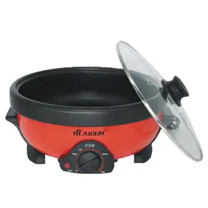 Vietnam 1300W 3.5L Hot Sale Red Hot Pot Cooker Curry Cooking Multi Purpose Electric Multi Cooker
