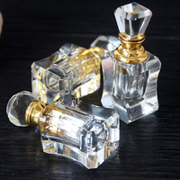 Flacon de parfum en cristal en gros, 1 ml, 2 ml, 3 ml, style amour, Noël, gravé, imprimé UV, récipient liquide, autres artisanats en cristal