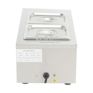 Scioglitore e Temperatrice Elettrica <span class=keywords><strong>per</strong></span> <span class=keywords><strong>Cioccolato</strong></span> Professionale in Acciaio Inox con 2 Vasche - Product Image 3