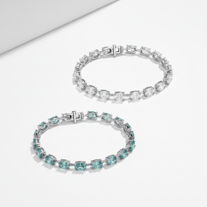 <span class=keywords><strong>Bracelets</strong></span> en argent sterling S925 à coupe ovale, bijoux de mode pour femmes, bracelet tennis en <span class=keywords><strong>moissanite</strong></span>, <span class=keywords><strong>bracelets</strong></span> en <span class=keywords><strong>moissanite</strong></span> - Product Image 1