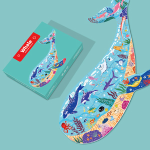 Meilleur prix, puzzle <span class=keywords><strong>de</strong></span> haute qualité, 50 pièces, motif <span class=keywords><strong>de</strong></span> baleine, puzzle éducatif magique pour enfants - Product Image 2
