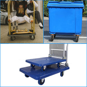VIMA Schwerlast-Lenkrolle mit Bremse, 5, 6, 8 Zoll, Gummi-Eisen-Rad und Laufrolle für Einkaufswagen, Transportwagen, 120kg, Industrie-Bockrolle - Product Image 5