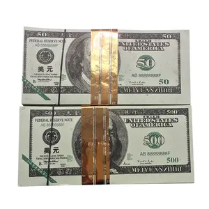 हैलोवीन पार्टी डिया डे मुएर्टोस मनी के लिए कस्टम प्रोप मनी 100 यूएस डॉलर बैंक पूर्वज मूवी प्रोप मनी