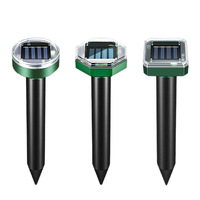 4er-Pack ABS Solar-Tierabwehrgerät für den Außenbereich - OEM-Marke Modell APH-SUAR01 für Katzen, Hunde, Eichhörnchen, Rehe 6*6*25cm 4,5V 16-60Hz