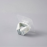 Support de balai robuste en résine imperméable, sans trace, aspect invisible, pour camping-car, location, maison, système de rangement intelligent